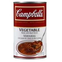 slide 1 of 1, Campbell's Vegetable Soup, 50 oz