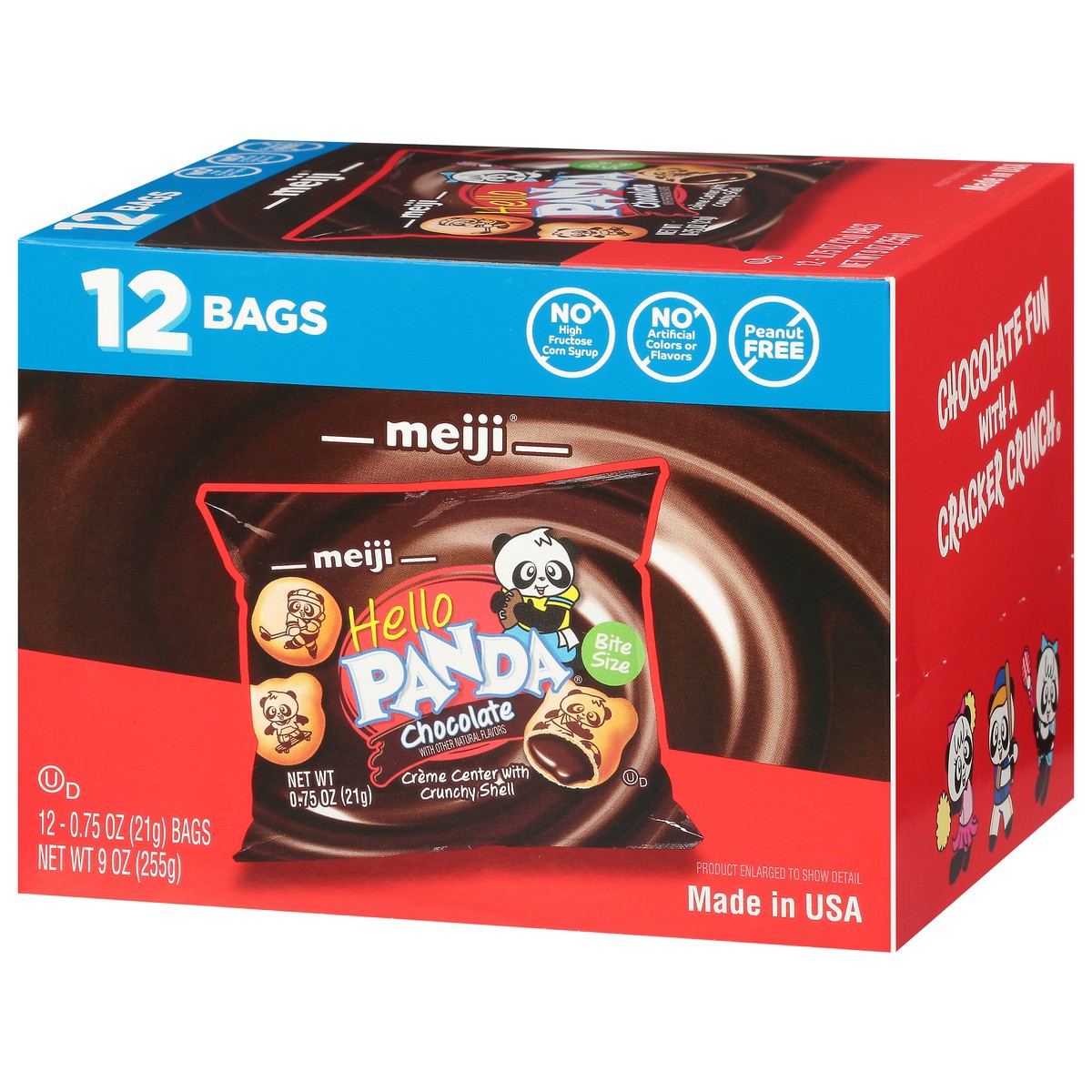 slide 4 of 11, Meiji Cookie, Chocolate, Hello Panda, Bite Size, 12 Bags, 12 ct
