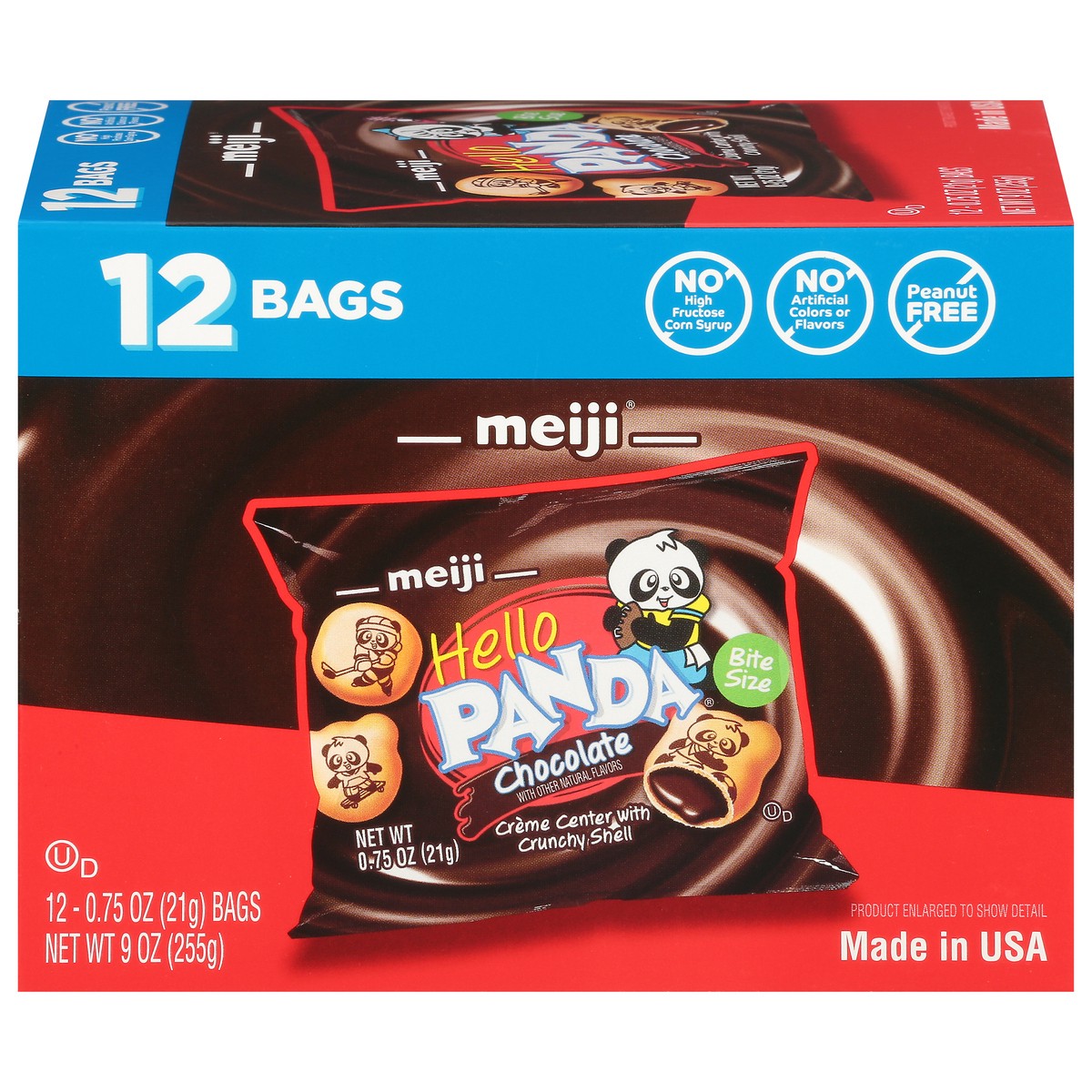 slide 1 of 11, Meiji Cookie, Chocolate, Hello Panda, Bite Size, 12 Bags, 12 ct
