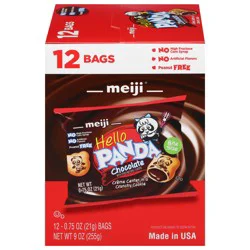 Meiji Hello Panda Chocolate Cookies, 12 - 0.75 oz Bags