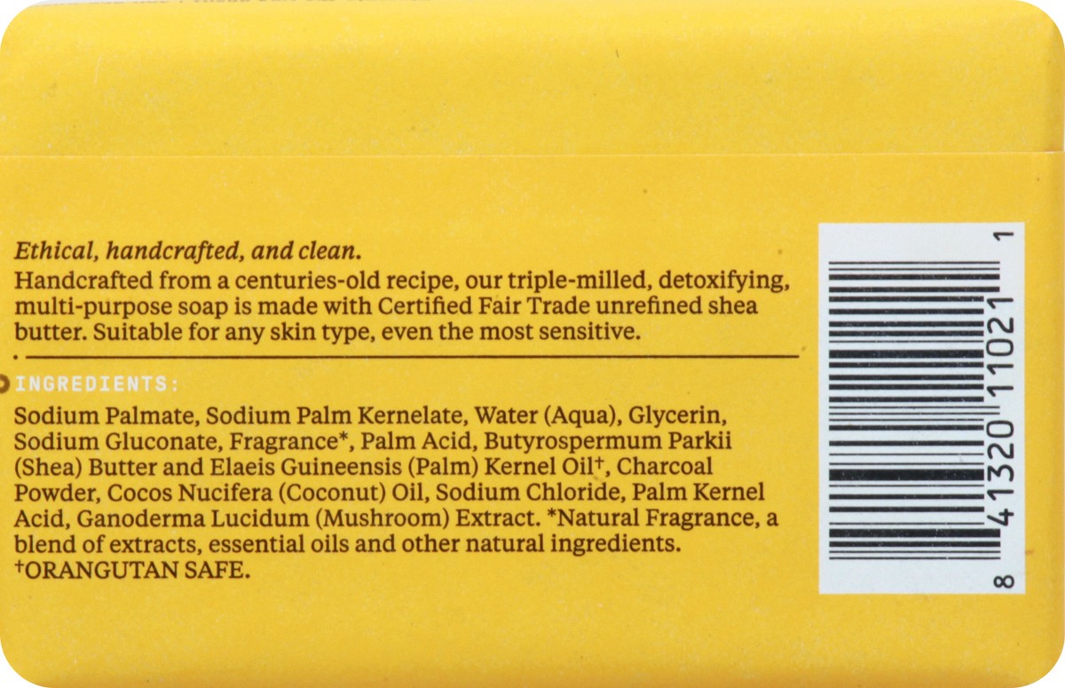 slide 5 of 9, Alaffia Authentic African Black Charcoal Reishi Soap 5 oz, 5 oz