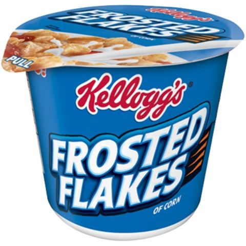 slide 1 of 1, Kellogg's Frosted Flakes Cereal Cup, 2.1 oz