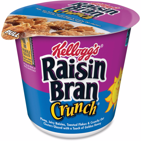 slide 1 of 1, Kellogg's Raisin Bran Crunch Cup, 16.8 oz