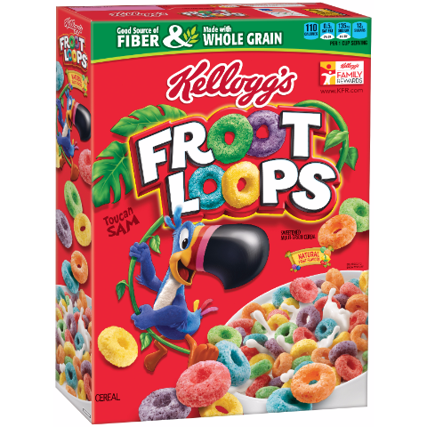 slide 1 of 1, Kellogg's Froot Loops, 10.1 oz