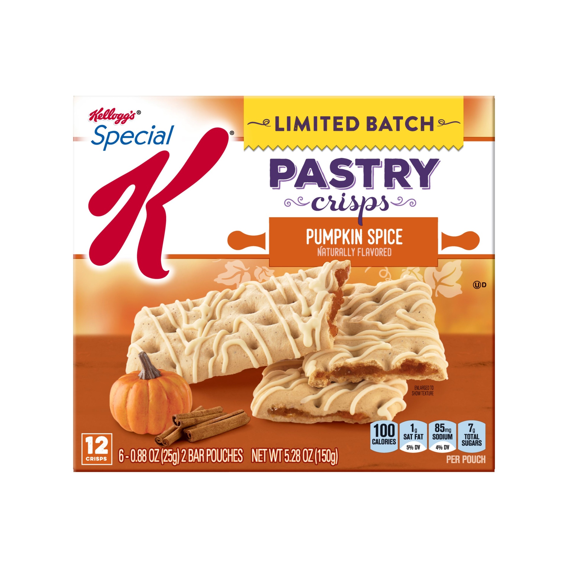 slide 3 of 7, Special K Pumpkin Spice Pastry Crisps, 6 ct; 0.88 oz