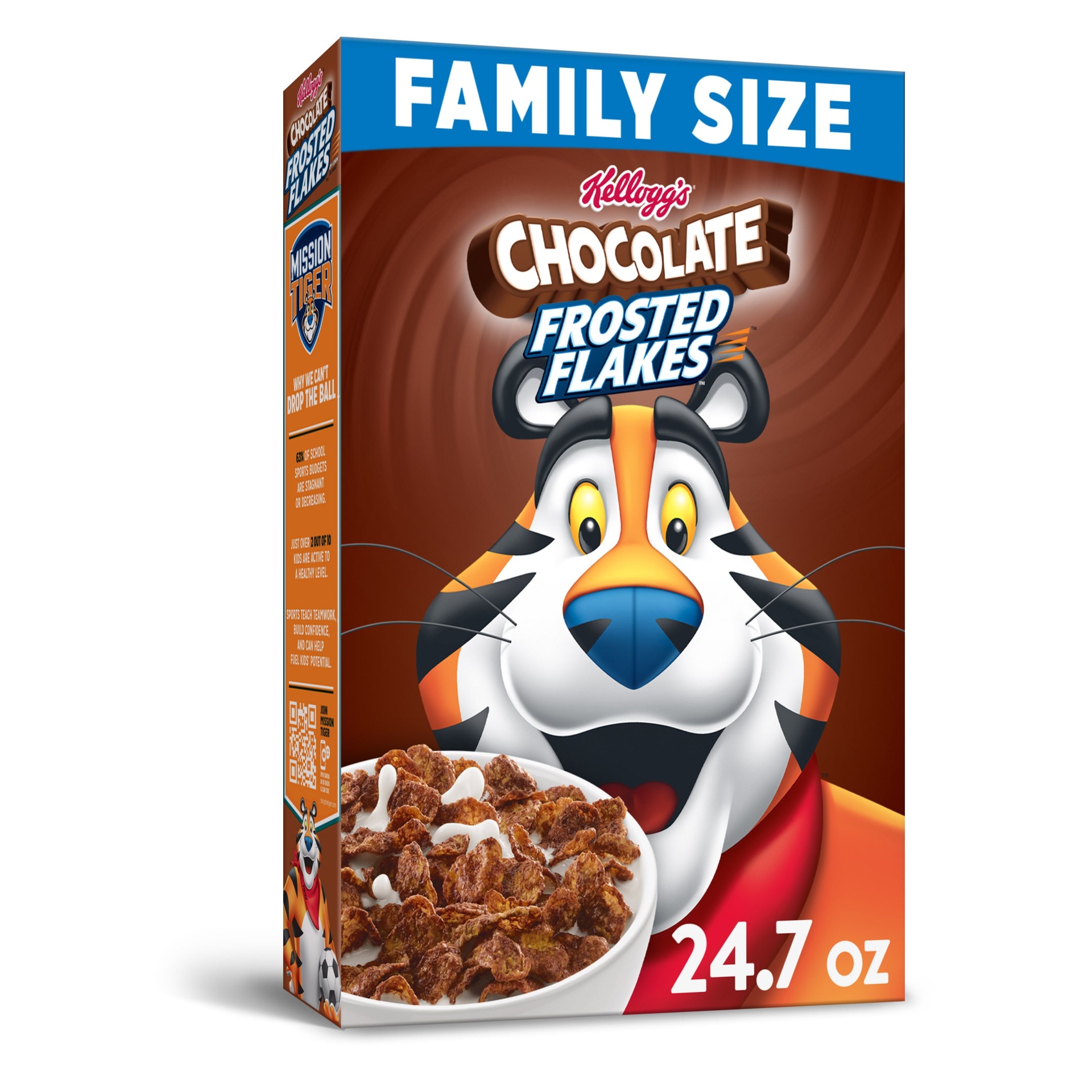 slide 1 of 4, Kellogg's Chocolate Frosted Flakes, 24.7 oz