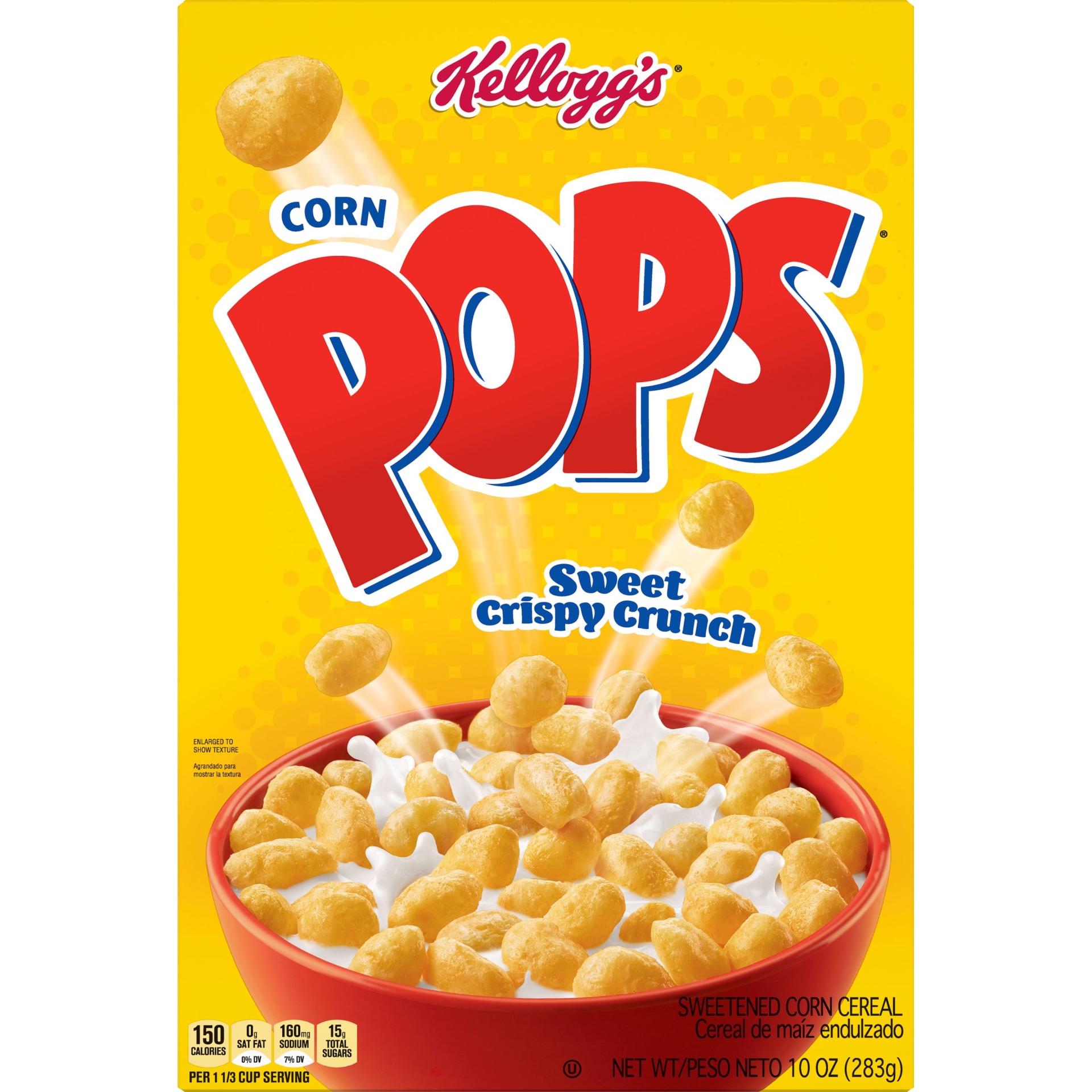slide 3 of 3, Kellogg's Corn Pops Original Cold Breakfast Cereal, 10 oz