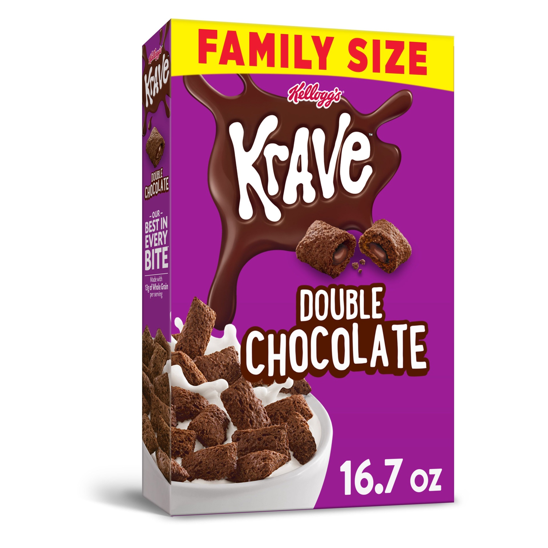 slide 1 of 5, Krave Double Chocolate Breakfast Cereal, 16.7 oz