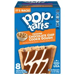 Pop-Tarts Toaster Pastries Frosted Chocolate Chip Cookie Dough, 8ct