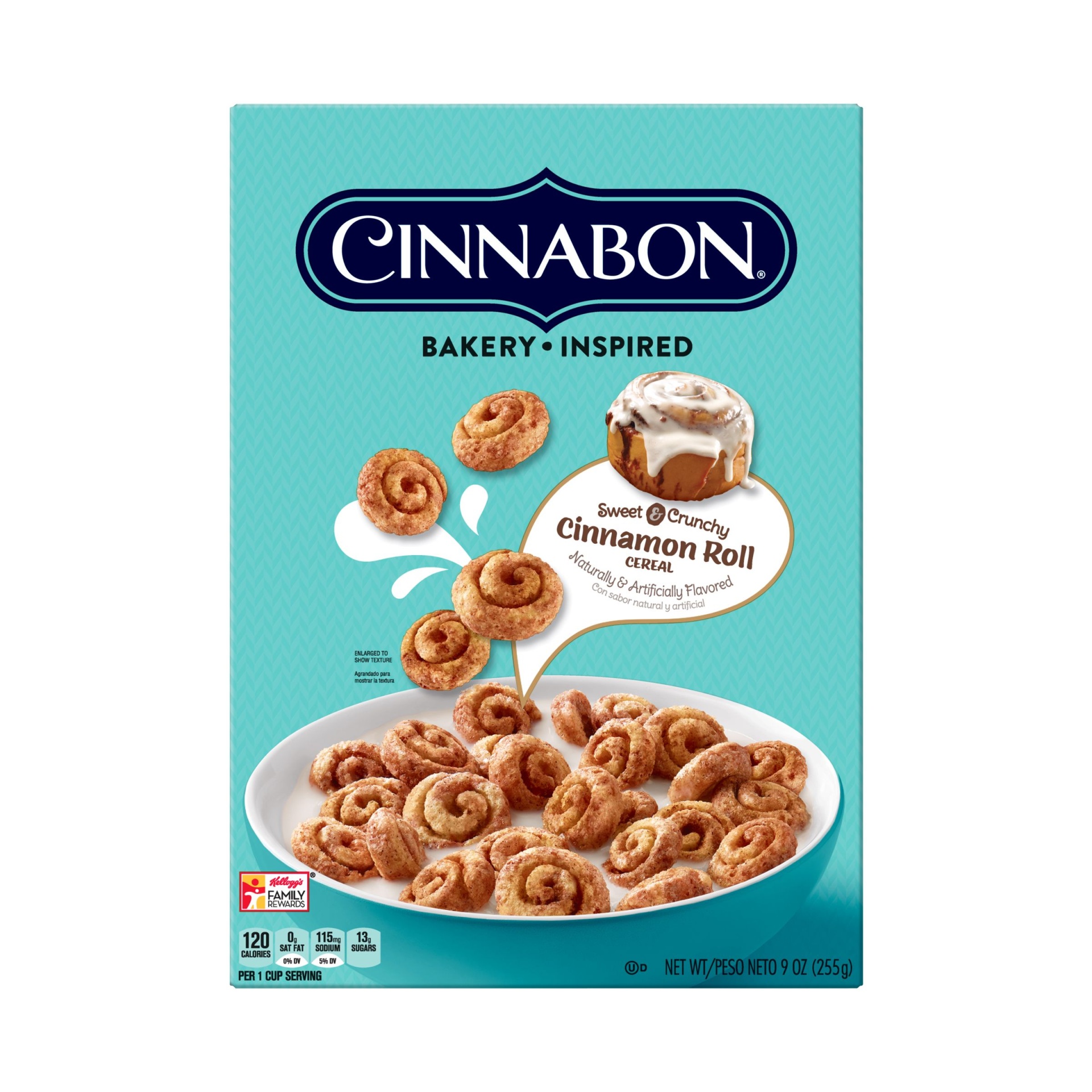 slide 3 of 7, Kellogg's Cinnabon Cereal, 9 oz