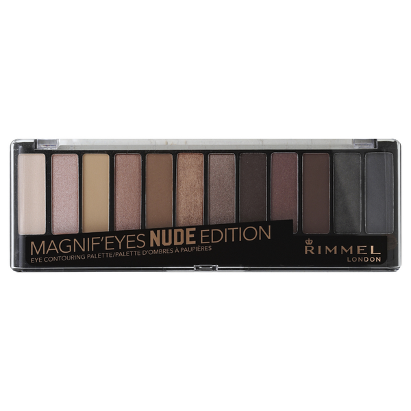 slide 1 of 1, Coty Inc. Rimmel London Rimmel London Magnif'Eyes Eye Contouring Palette 001 Nude Edition, 0.499 oz