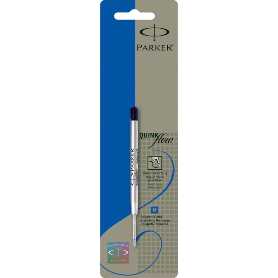 slide 3 of 3, Parker Ballpoint Pen Refill, Medium Point, 1.0 Mm, Blue, 1 ct
