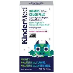 KinderMed Ages 2 Months+ Natural Cherry Flavor Infants' Cough Plus 2 fl oz