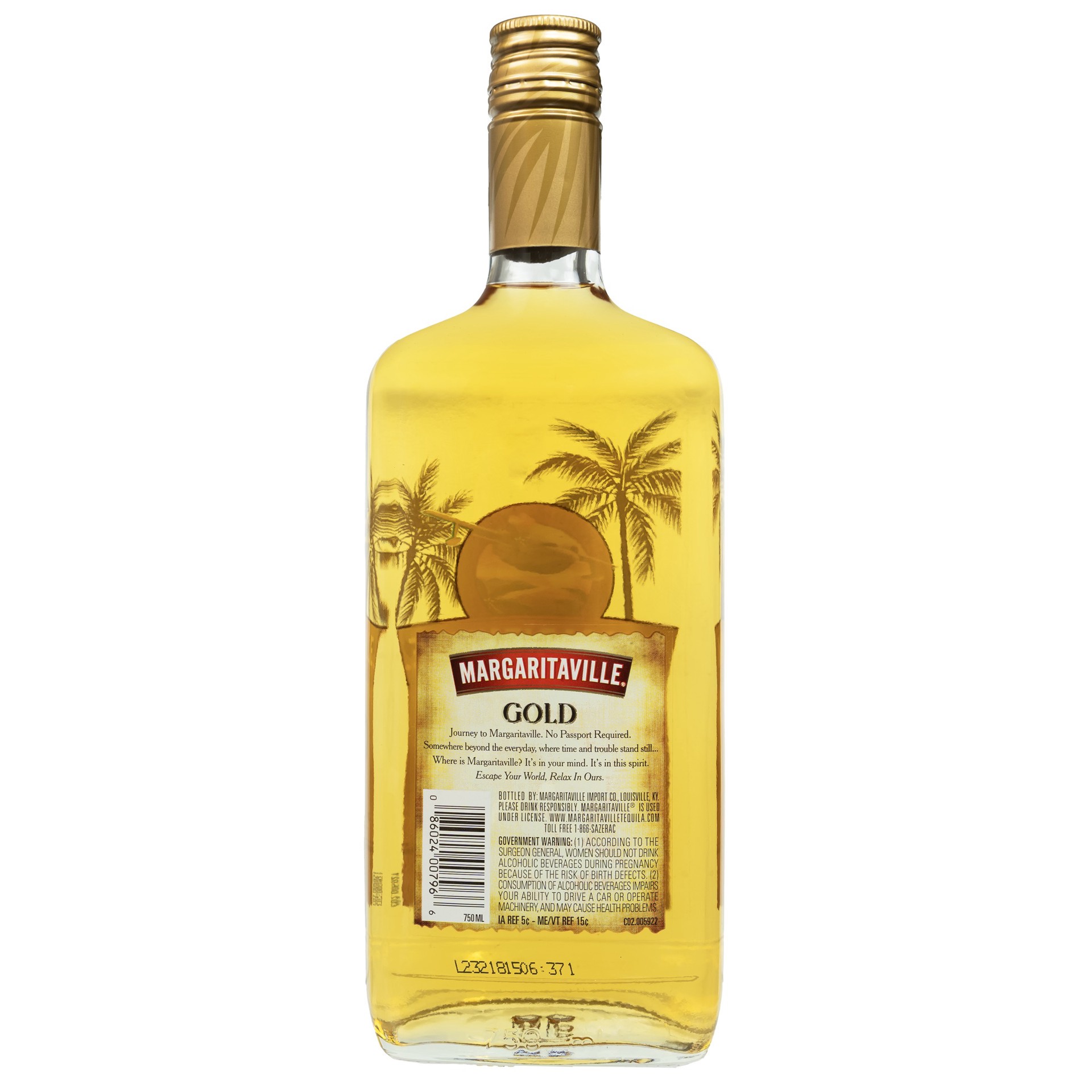 slide 2 of 2, Margaritaville Gold Tequila 750ml 80 Proof, 750 ml