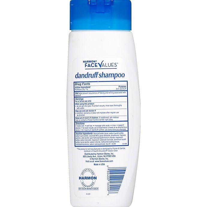 slide 2 of 2, Harmon Face Values Dandruff Shampoo, 14.2 oz