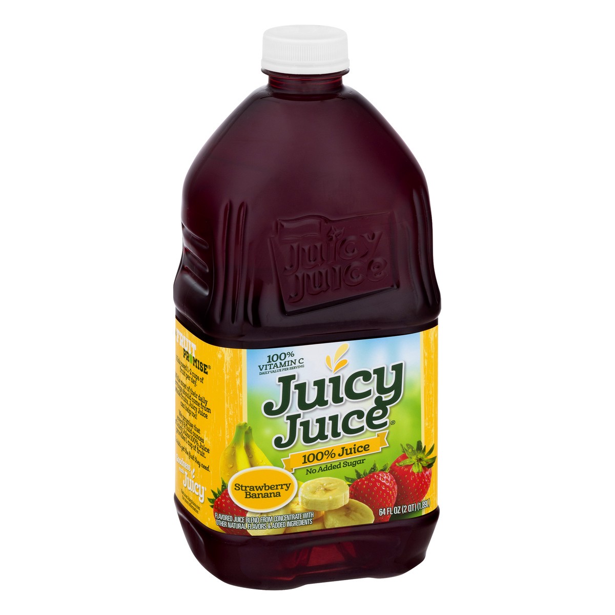 slide 2 of 13, Juicy Juice 100% Juice, Strawberry Banana, 64 FL OZ Bottle, 64 oz