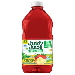 Juicy Juice 100% Juice, Strawberry Banana, 64 Fl Oz Bottle