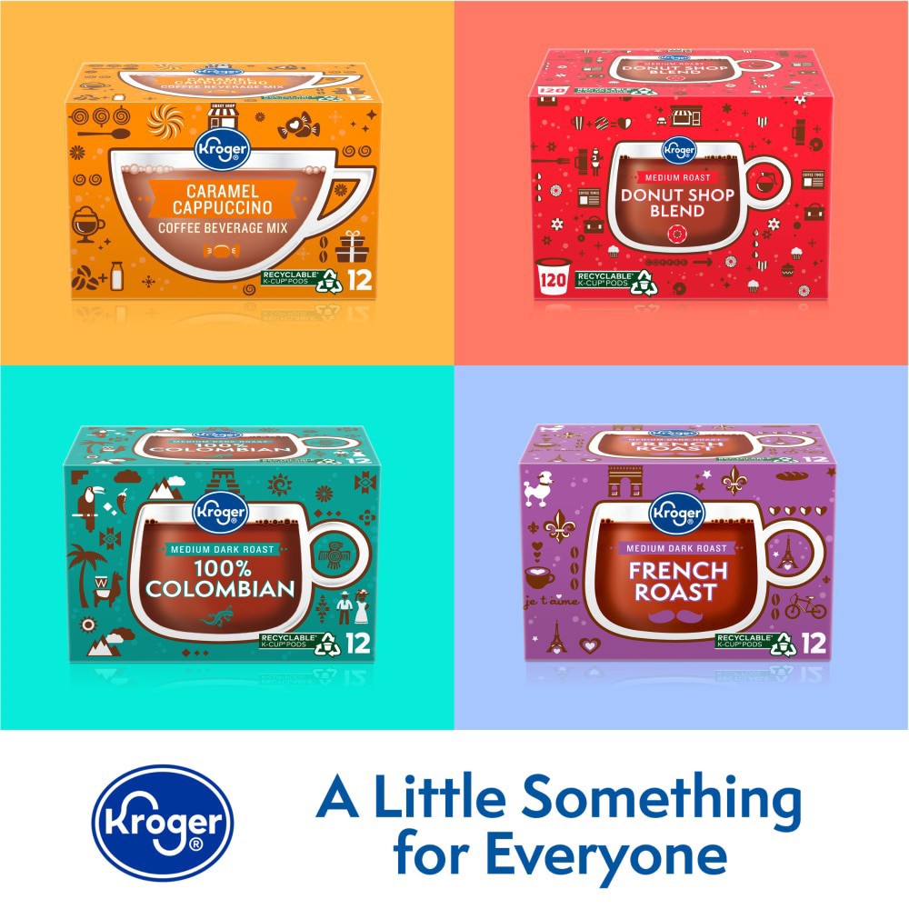 slide 4 of 4, Kroger French Roast Dark Roast K-Cup Coffee Pods- 12 ct, 12 ct