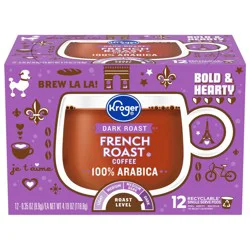 Kroger French Roast Dark Roast K-Cup Coffee Pods- 12 ct