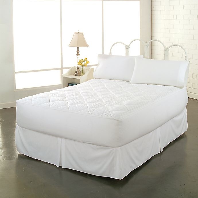 slide 2 of 2, Therapedic 300-Thread-Count UltraSoft Cotton Queen Mattress Pad - White, 1 ct