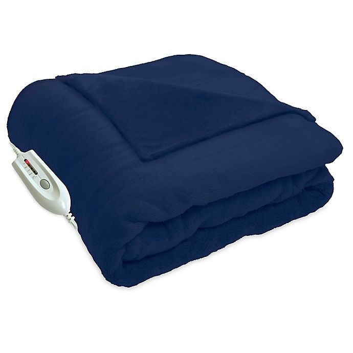 slide 3 of 3, Therapedic Warm Me Up Electric Heated Wrap - Navy, 1 ct