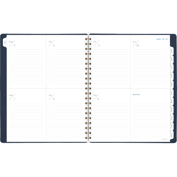 slide 5 of 8, At-A-Glance 13-Month Signature Collection Academic Weekly/Monthly Planner, 8-1/2'' X 11'', Navy, July 2021 To July 2022, Yp905A20, 1 ct