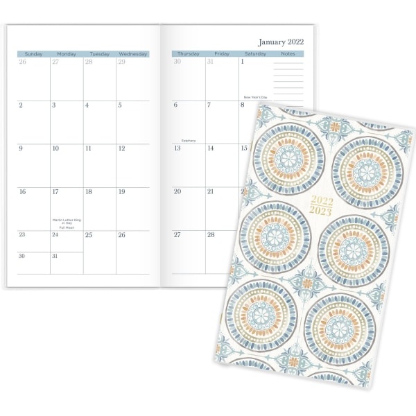 slide 2 of 9, Cambridge Santiago 2022-2023 Two Year Monthly Planner, Pocket, 3 1/2" x 6", 1 ct