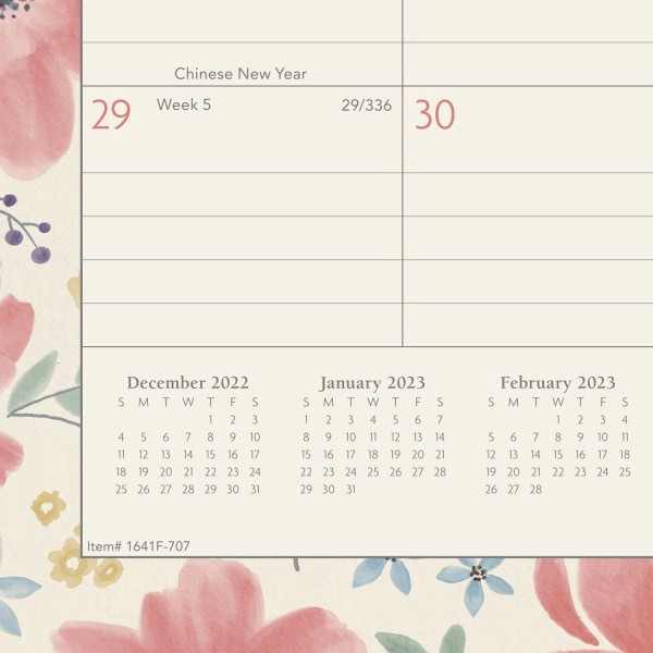 slide 6 of 8, At-A-Glance Badge 2023 Ry Monthly Wall Calendar, Floral, Medium, 15'' X 12'', 15 in