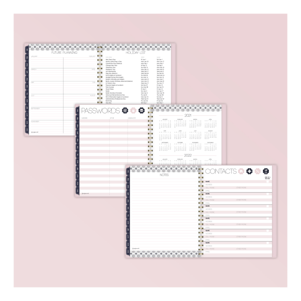 slide 6 of 6, See Jane Work Weekly/Monthly Planner, 8-1/2'' X 11'', Navy/White, January To December 2021, Sj107-905, 1 ct