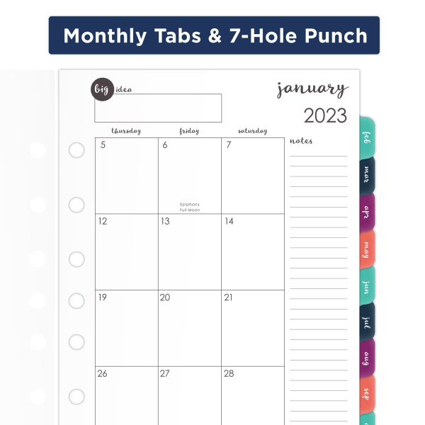 At-a-glance Harmony 2023 Ry Weekly Monthly Planner Refill, Loose-Leaf