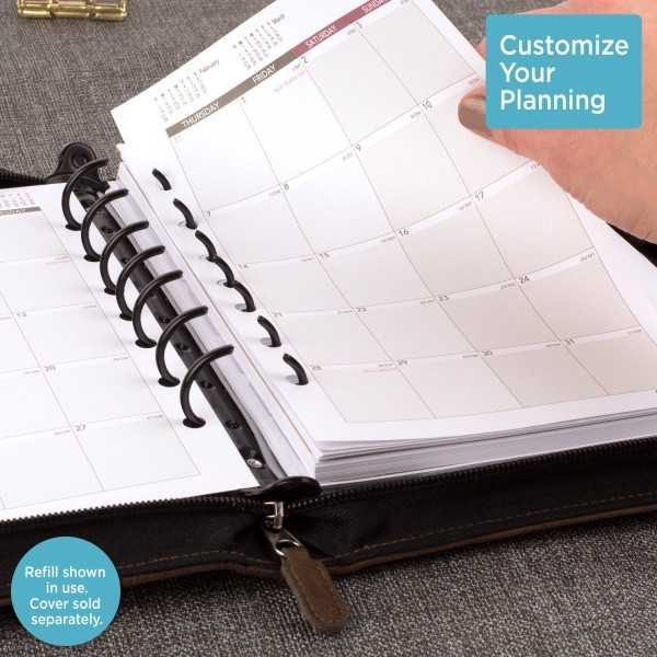 slide 3 of 10, At-A-Glance Weekly/Monthly Planner Refill, Desk Size 4, 5-1/2'' X 8-1/2'', January To December 2022, 061-285Y, 1 ct