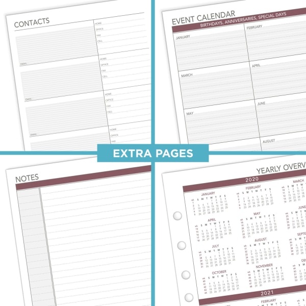 slide 6 of 10, At-A-Glance Weekly/Monthly Planner Refill, Desk Size 4, 5-1/2'' X 8-1/2'', January To December 2022, 061-285Y, 1 ct