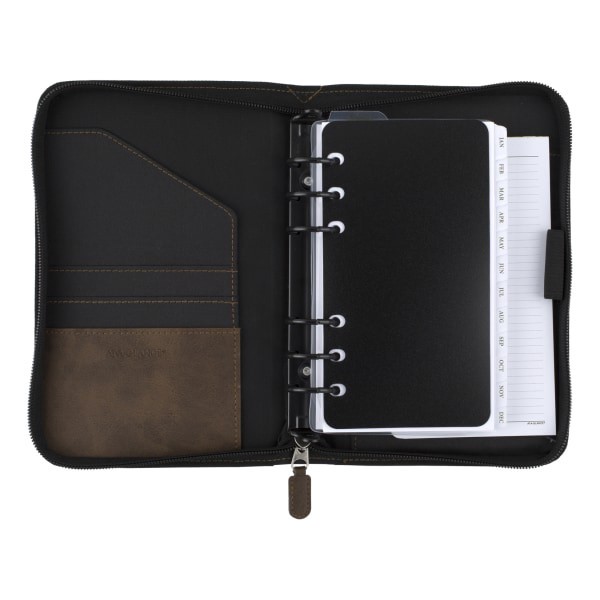 slide 5 of 10, At-A-Glance Simulated Leather Starter Set With Daily/Weekly Planning Pages, Distressed Brown, 1 ct