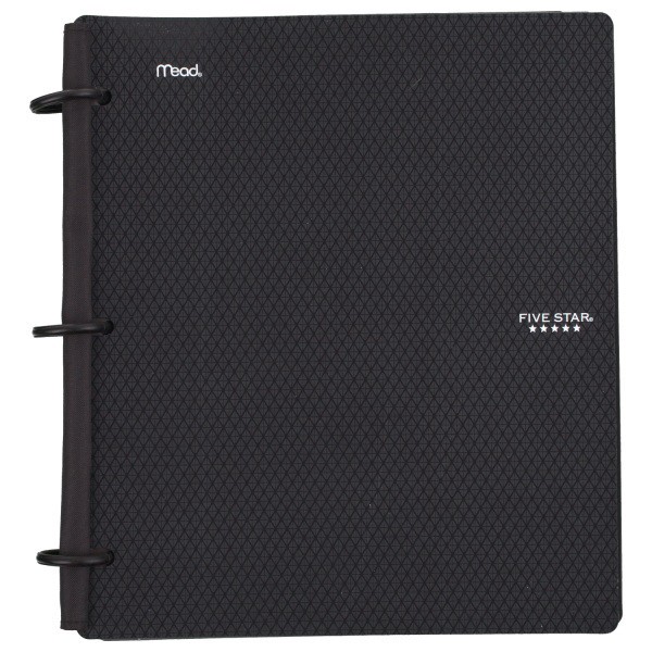 slide 8 of 9, Five Star Flex Hybrid Notebinder With Customizable Cover, 1'' Rings, Black, 1 ct