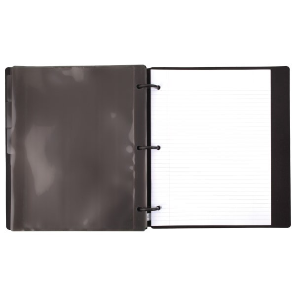 slide 6 of 9, Five Star Flex Hybrid Notebinder With Customizable Cover, 1'' Rings, Black, 1 ct