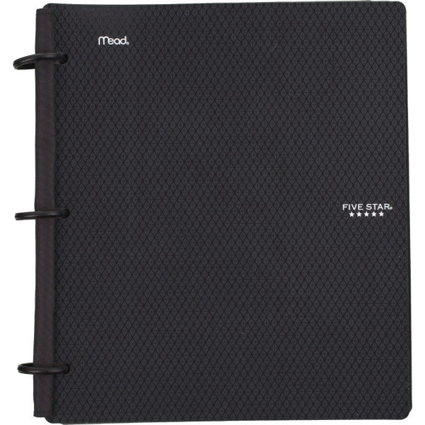 slide 3 of 9, Five Star Flex Hybrid Notebinder With Customizable Cover, 1'' Rings, Black, 1 ct