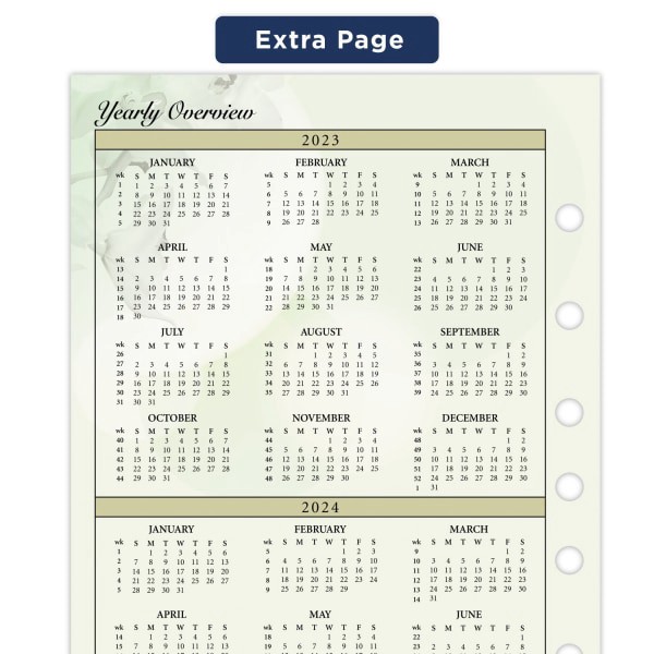 AT-A-GLANCE 2023 Daily Monthly Planner Two Page Per Day Refill, Loose-Leaf,  Desk Size, 5 1/2 x 8 1/2 