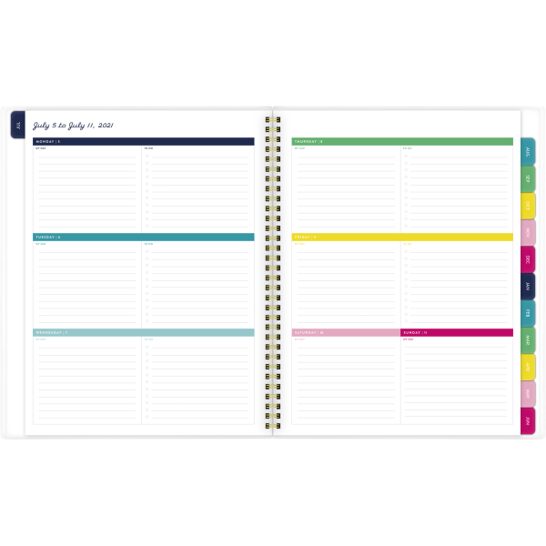 slide 8 of 8, At-A-Glance Simplified By Emily Ley Academic Weekly/Monthly Planner, 8-1/2'' X 11'', Dogwood, July 2021 To June 2022, El61-901A, 1 ct