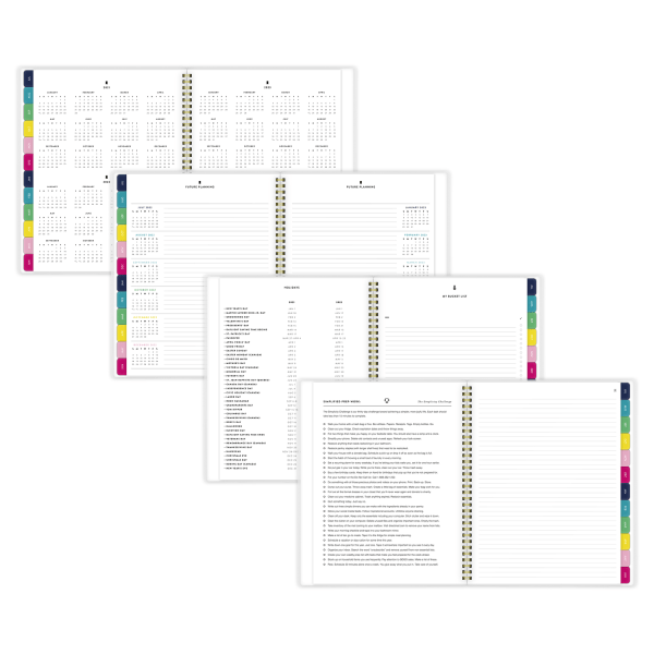 slide 6 of 8, At-A-Glance Simplified By Emily Ley Academic Weekly/Monthly Planner, 8-1/2'' X 11'', Dogwood, July 2021 To June 2022, El61-901A, 1 ct