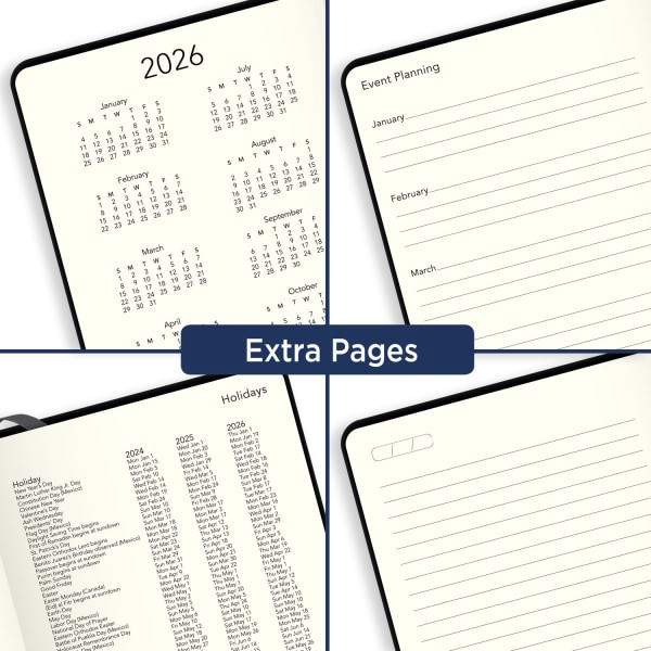 slide 7 of 8, At-A-Glance Plan. Write. Remember. Weekly/Monthly Appointment Book Planner, 5" X 8-1/4", Black, January To December 2024, 706D1005, 5 in