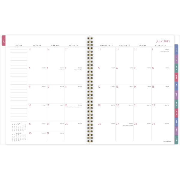 At-A-Glance Badge 13-Month Academic Weekly/Monthly Planner, 8-1/2