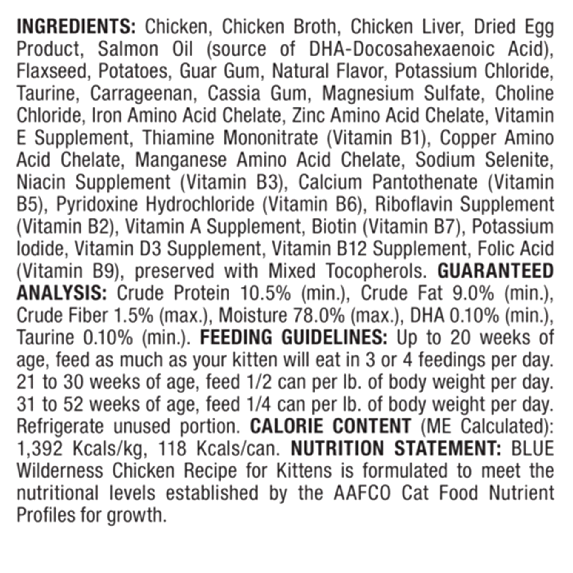 slide 3 of 13, Blue Buffalo Blue Wilderness Grain Free Formula Chicken Recipe Food for Kittens 3 oz, 3 oz