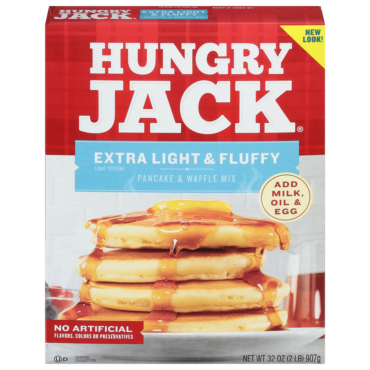 slide 1 of 1, Hungry Jack Extra Light & Fluffy Pancake & Waffle Mix 1 32 oz, 32 oz