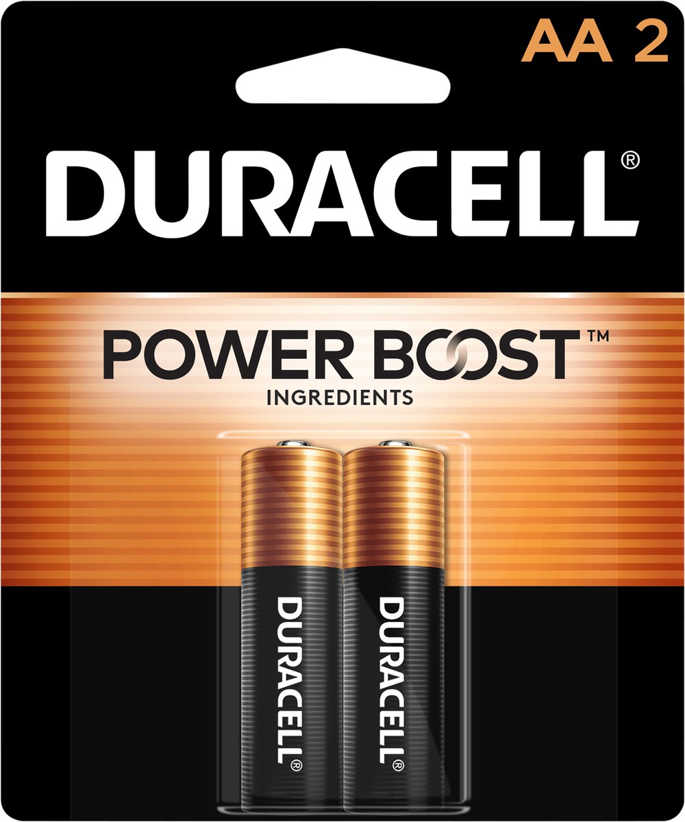slide 3 of 3, Duracell Aa Alkaline Batteries-Duracell, 2 ct