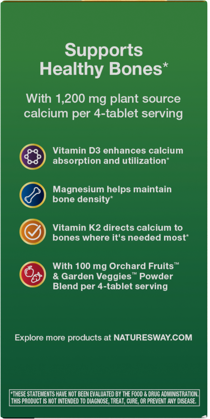 slide 5 of 5, Nature's Way Alive! Max Absorption Calcium 60 Tablets, 60 ct