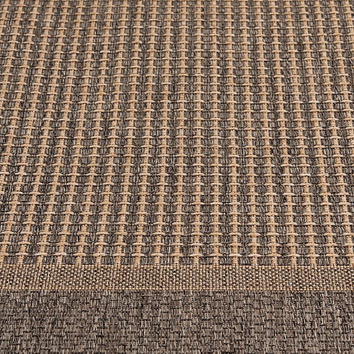 slide 3 of 5, Destination Summer Miami Border Indoor/Outdoor 5'3 x 7' Area Rug - Mocha, 1 ct