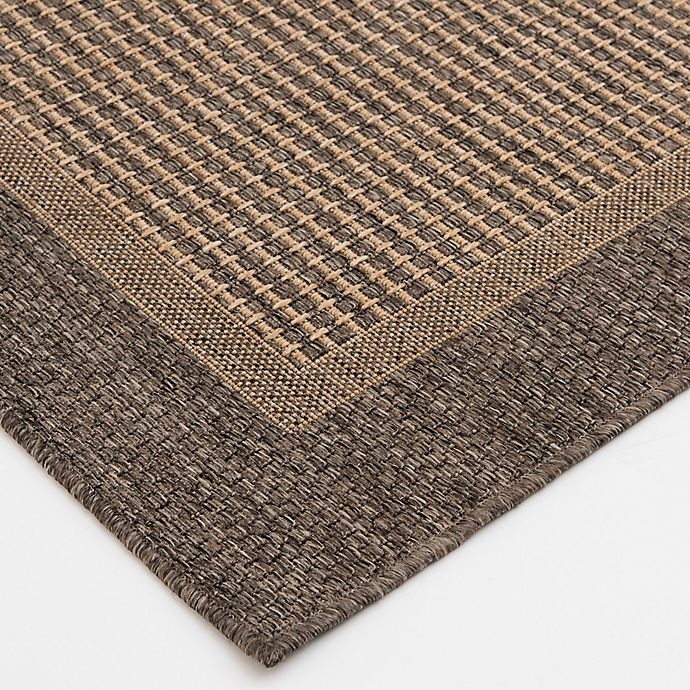 slide 4 of 5, Destination Summer Miami Border Indoor/Outdoor 5'3 x 7' Area Rug - Mocha, 1 ct