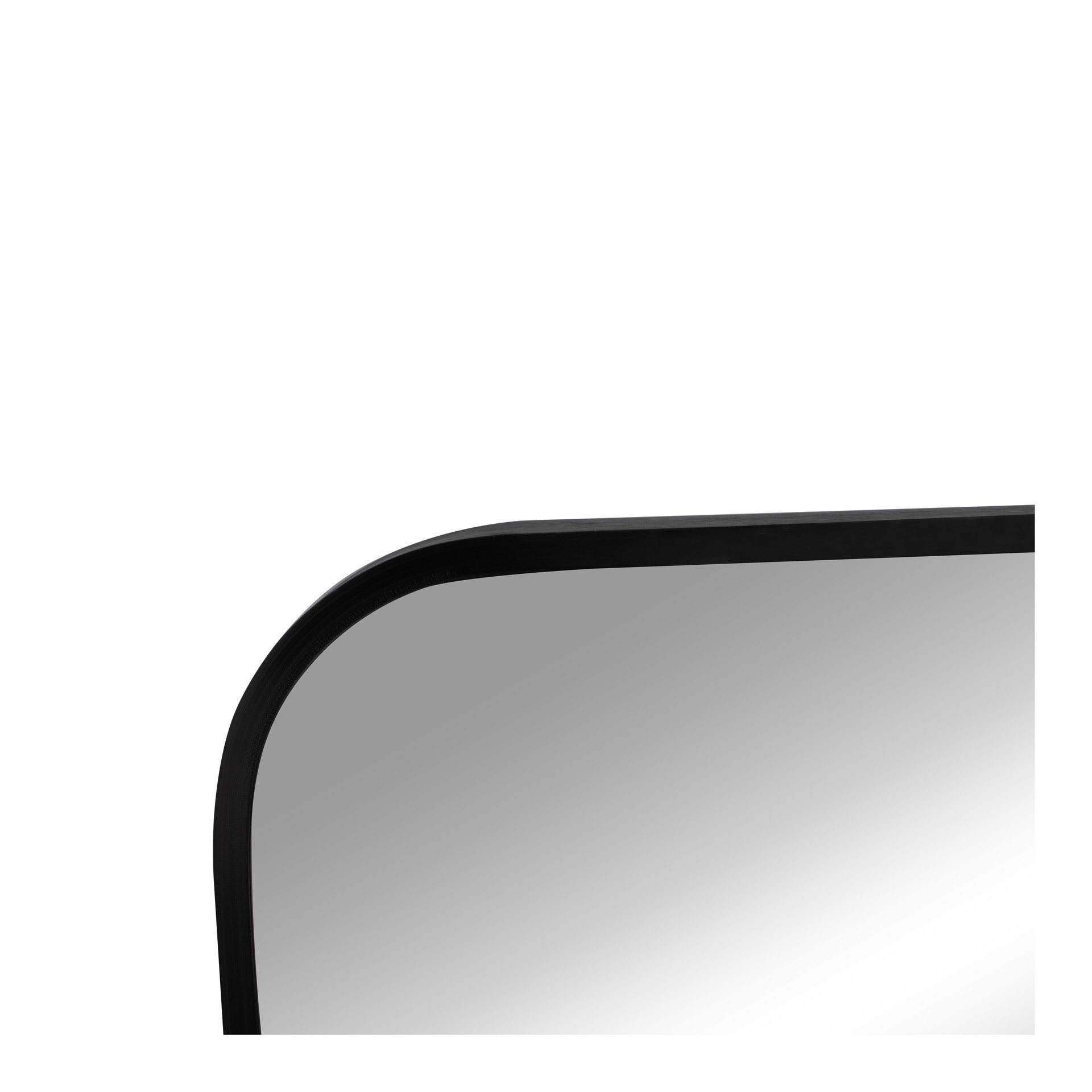 slide 3 of 5, 18" X 24" Black Rounded Corner Metal Decorative Mirror By Ashland, 18 in x 24 in