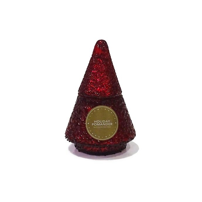 slide 1 of 2, Zodax Christmas Tree Scented Small Candle - Red, 1 ct