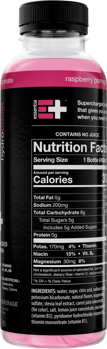 slide 14 of 15, ESSENTIA Bottled Water Ionized Akaline Raspberry15.2oz, 15.2 fl oz